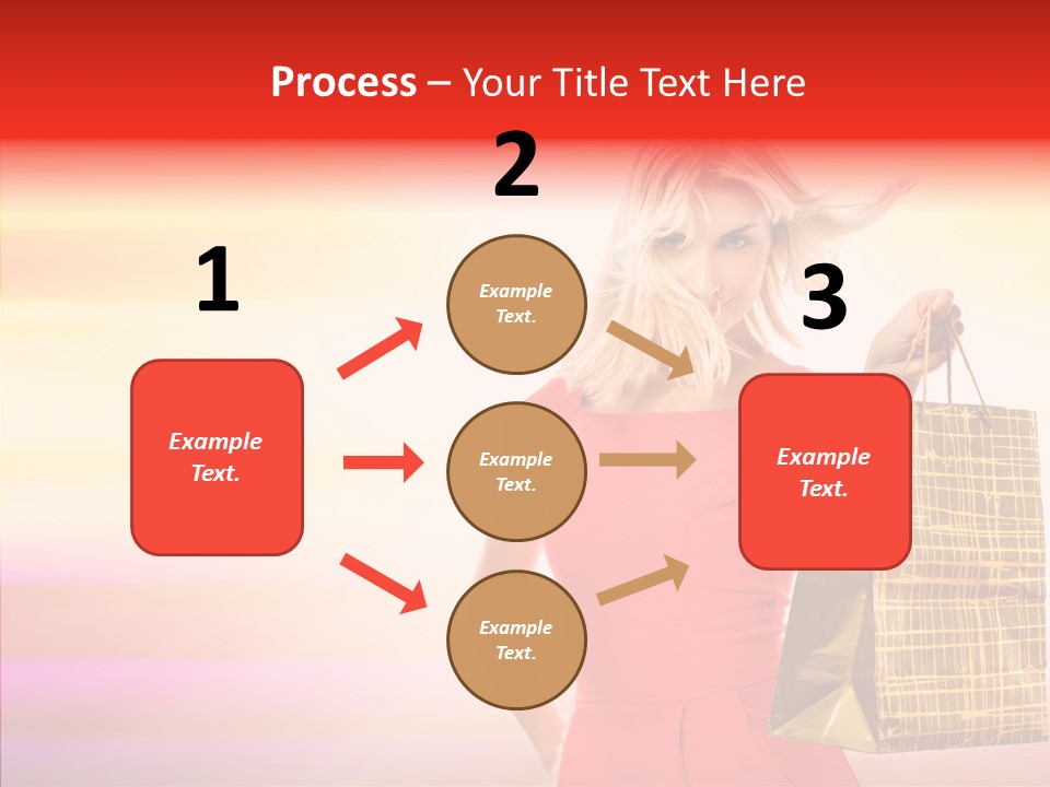 Glow Colorful Female PowerPoint Template