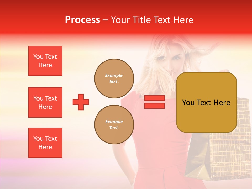 Glow Colorful Female PowerPoint Template