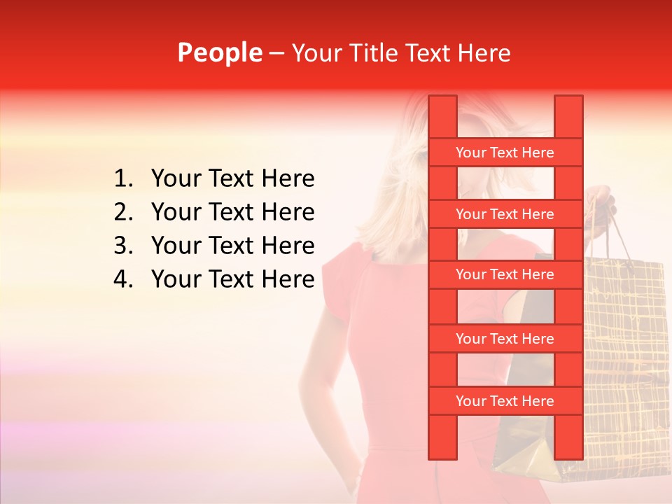 Glow Colorful Female PowerPoint Template