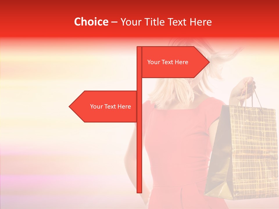 Glow Colorful Female PowerPoint Template