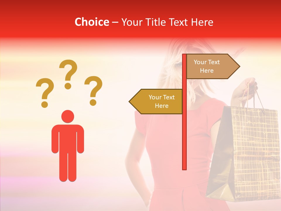 Glow Colorful Female PowerPoint Template