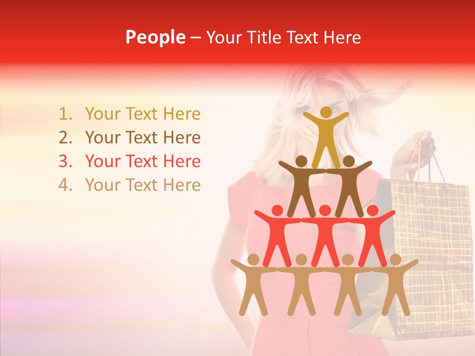 Glow Colorful Female PowerPoint Template