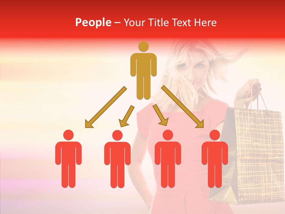 Glow Colorful Female PowerPoint Template