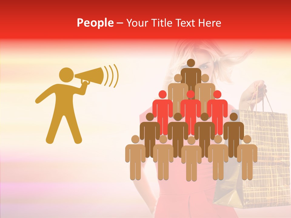 Glow Colorful Female PowerPoint Template