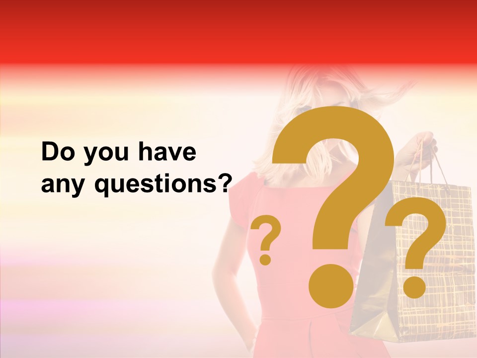 Glow Colorful Female PowerPoint Template