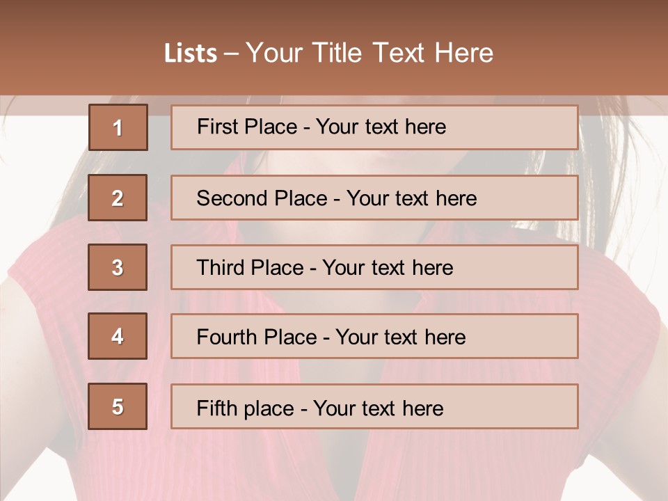 Per On Li Ten Writing PowerPoint Template