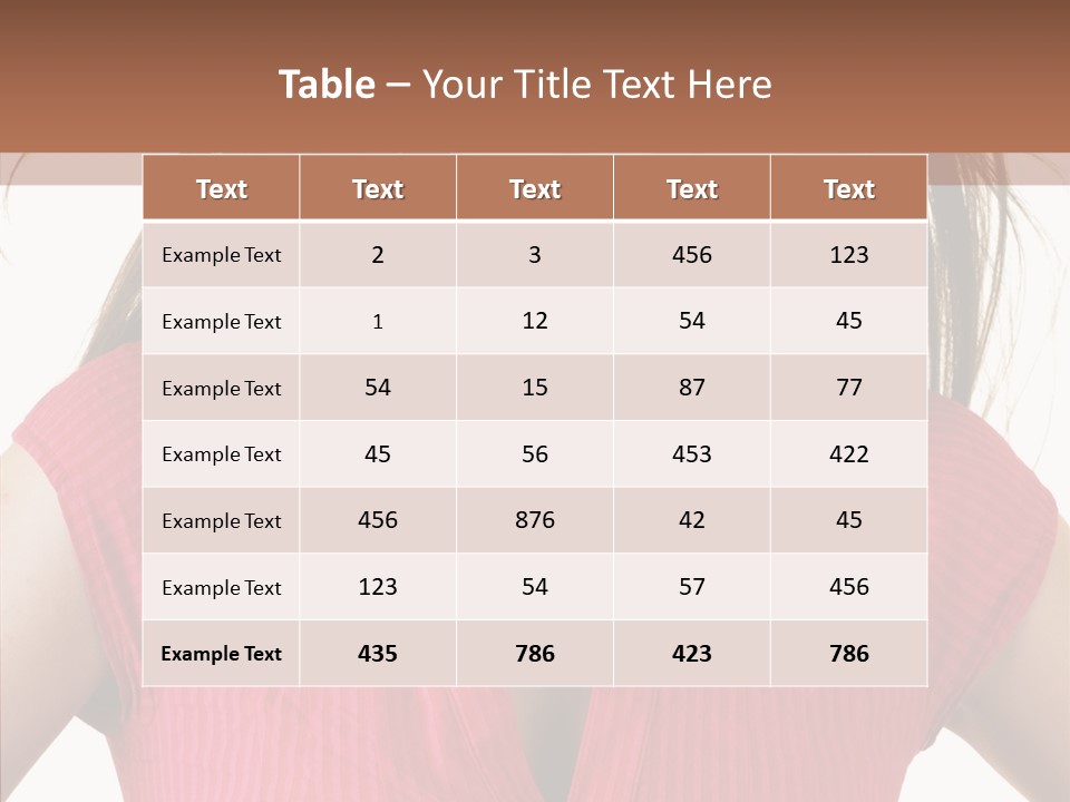 Per On Li Ten Writing PowerPoint Template