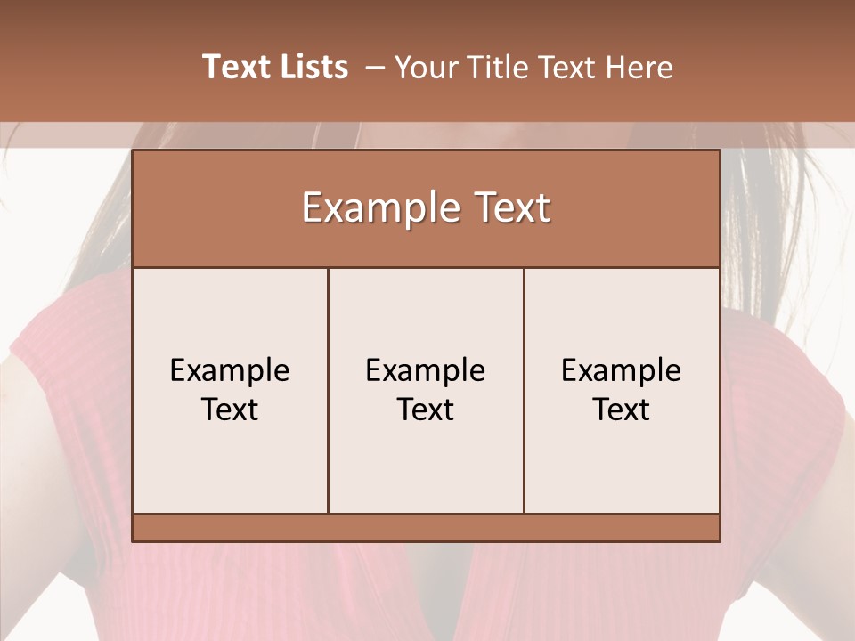 Per On Li Ten Writing PowerPoint Template