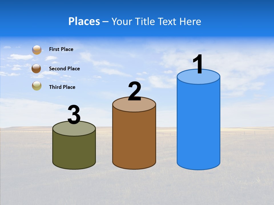 Sky Prairie Wheat PowerPoint Template