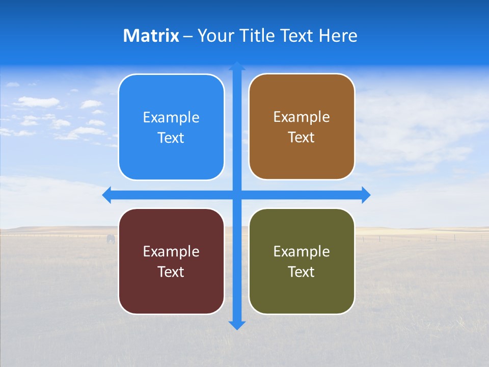 Sky Prairie Wheat PowerPoint Template