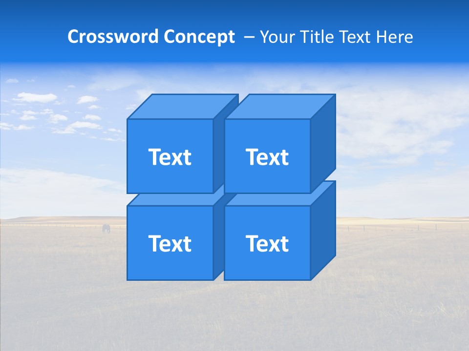Sky Prairie Wheat PowerPoint Template