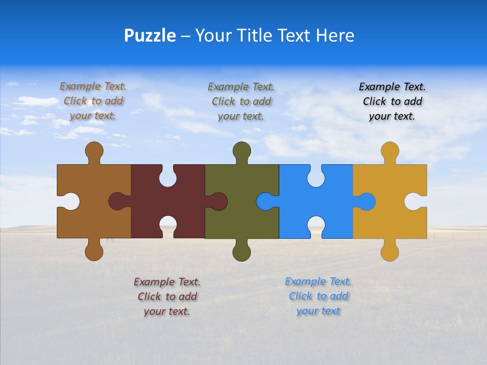 Sky Prairie Wheat PowerPoint Template