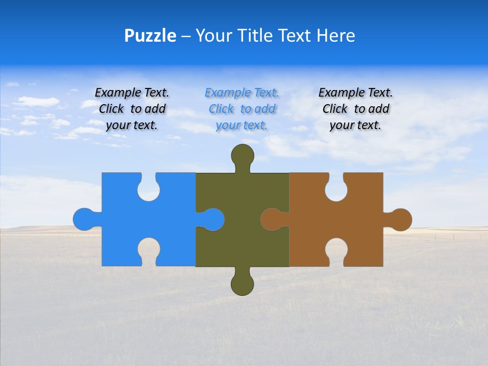 Sky Prairie Wheat PowerPoint Template