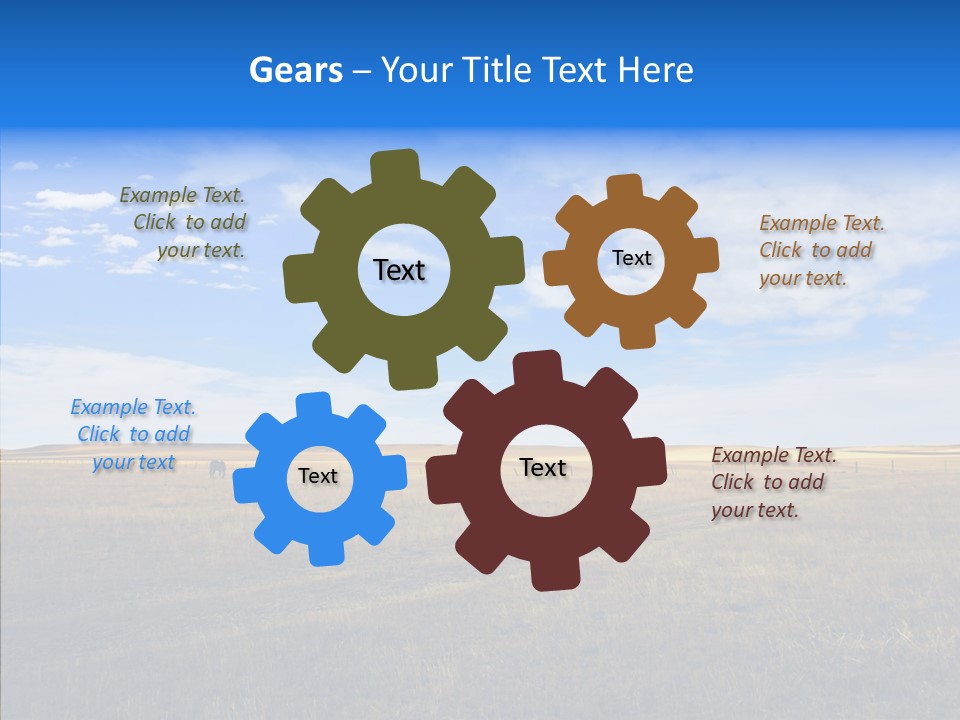 Sky Prairie Wheat PowerPoint Template