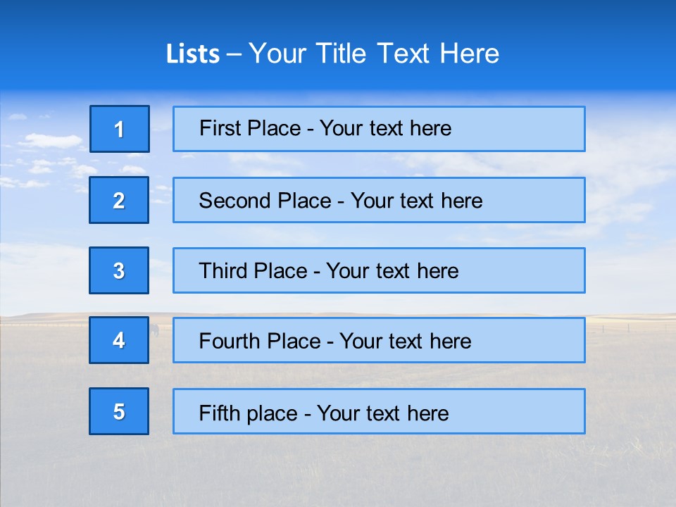 Sky Prairie Wheat PowerPoint Template