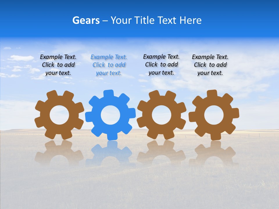 Sky Prairie Wheat PowerPoint Template