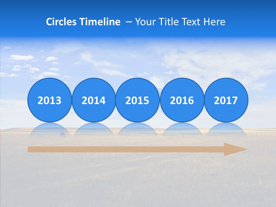 Sky Prairie Wheat PowerPoint Template