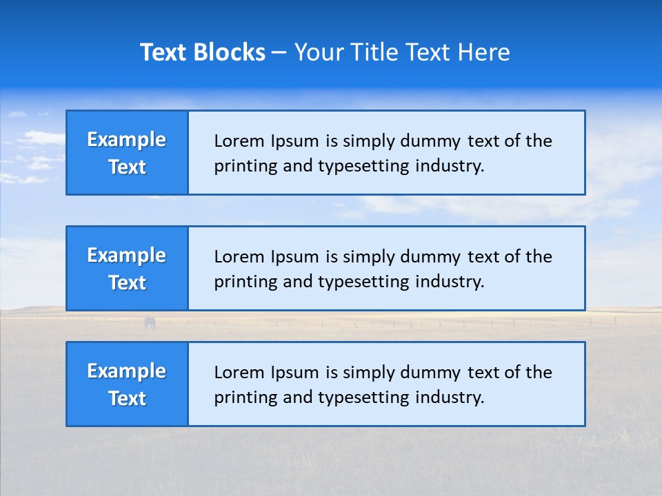 Sky Prairie Wheat PowerPoint Template