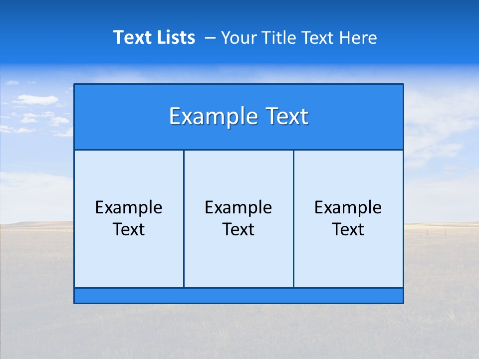 Sky Prairie Wheat PowerPoint Template
