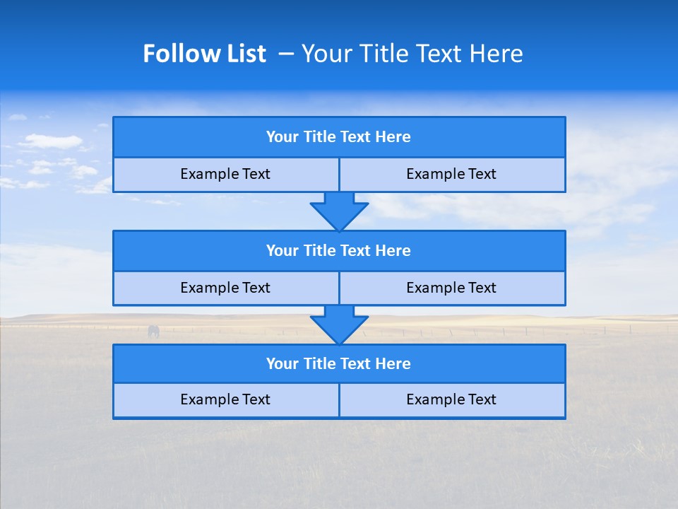 Sky Prairie Wheat PowerPoint Template