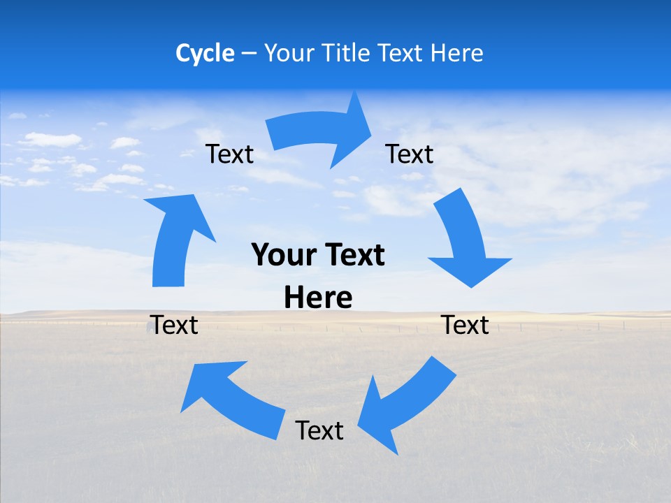 Sky Prairie Wheat PowerPoint Template