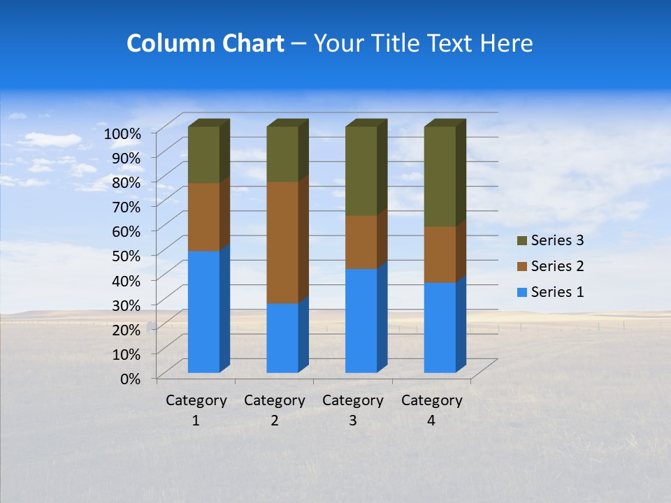Sky Prairie Wheat PowerPoint Template