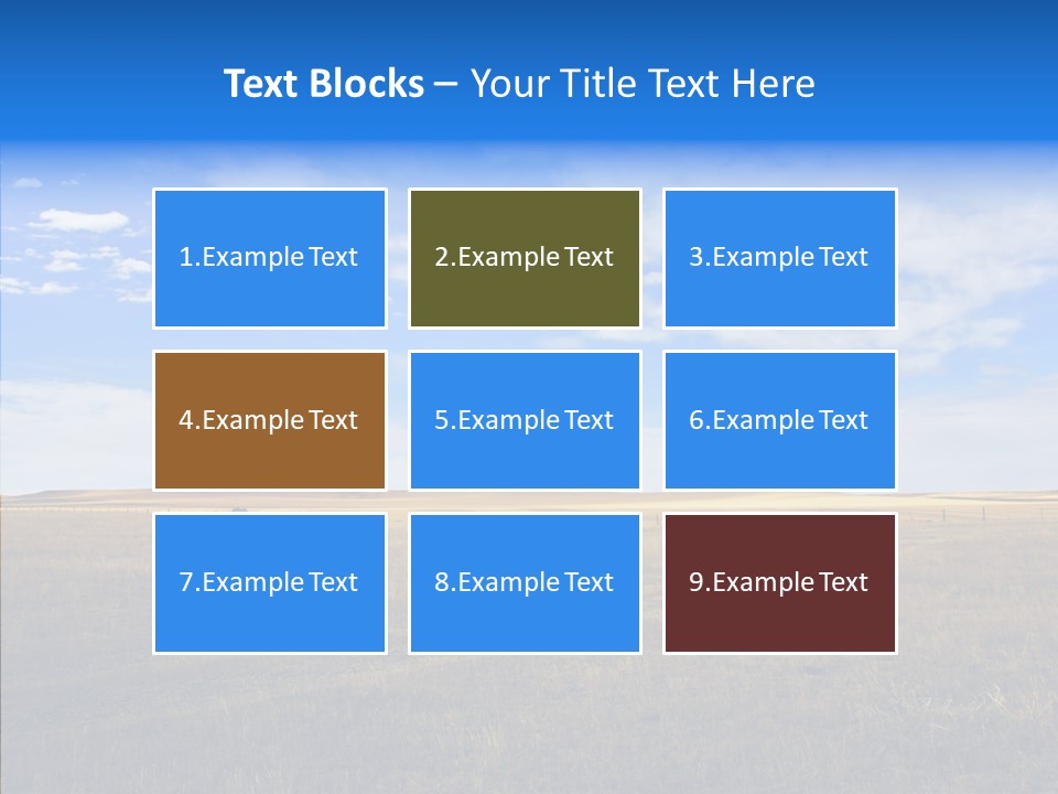 Sky Prairie Wheat PowerPoint Template