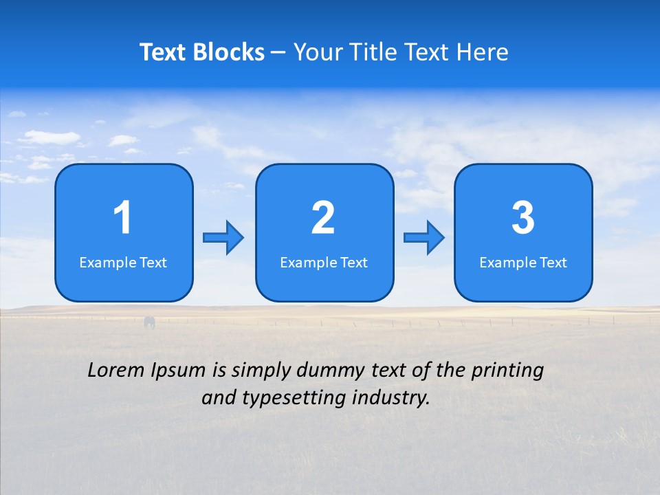 Sky Prairie Wheat PowerPoint Template