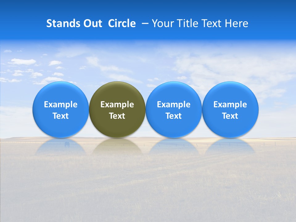 Sky Prairie Wheat PowerPoint Template