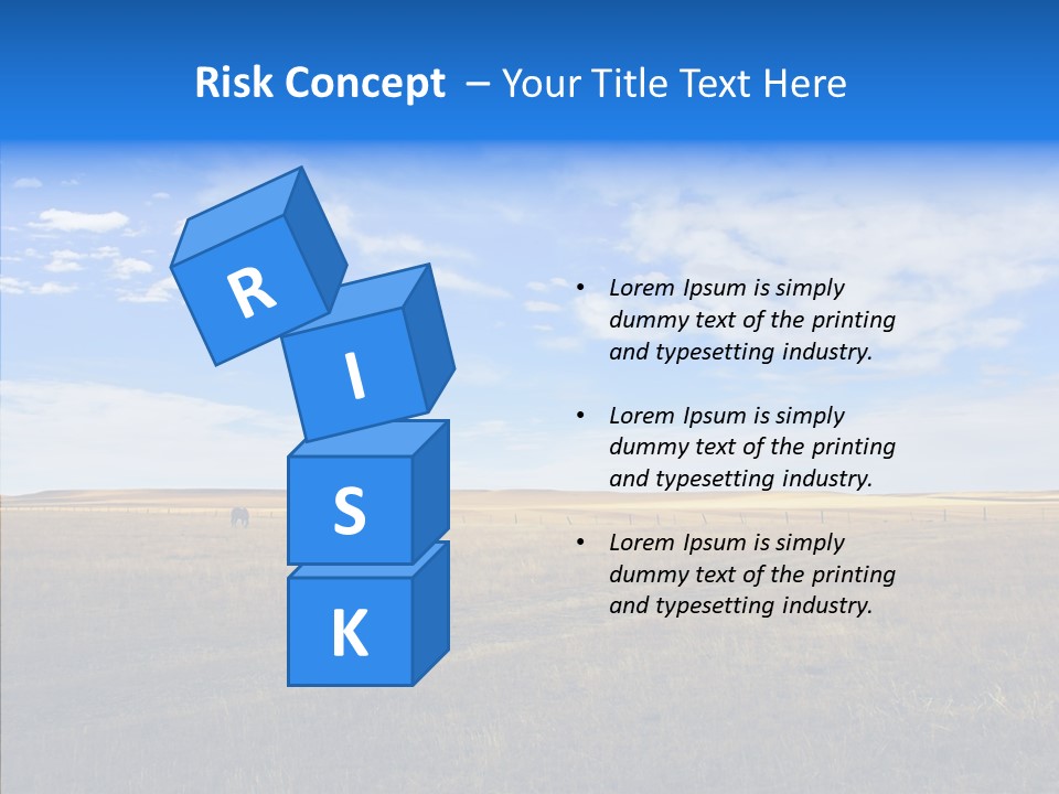 Sky Prairie Wheat PowerPoint Template