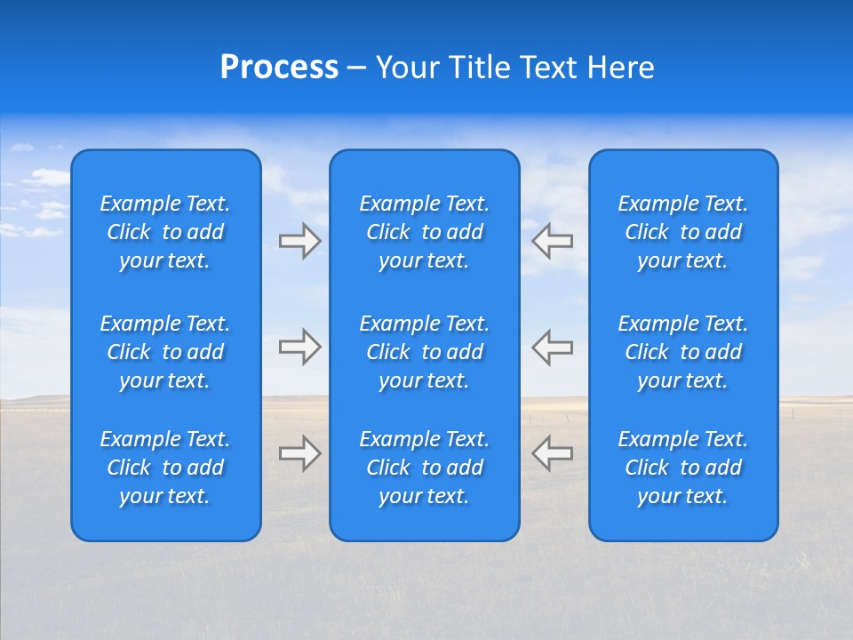 Sky Prairie Wheat PowerPoint Template