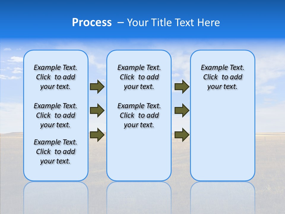 Sky Prairie Wheat PowerPoint Template