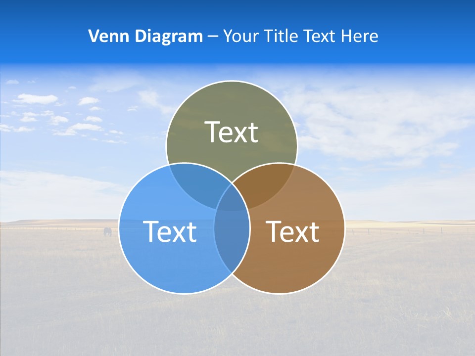 Sky Prairie Wheat PowerPoint Template