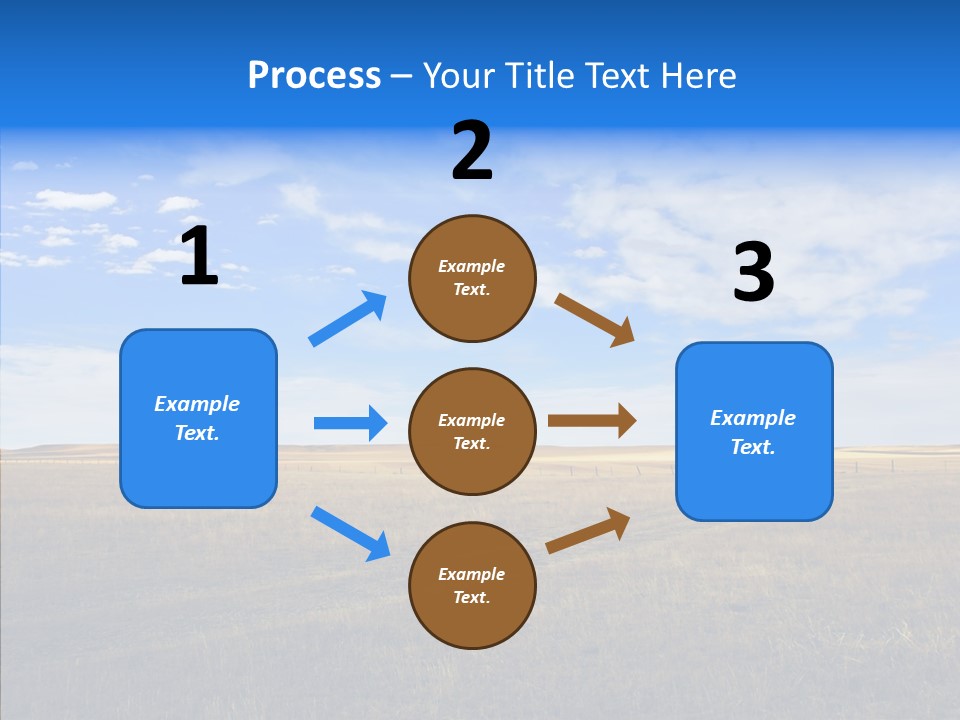 Sky Prairie Wheat PowerPoint Template
