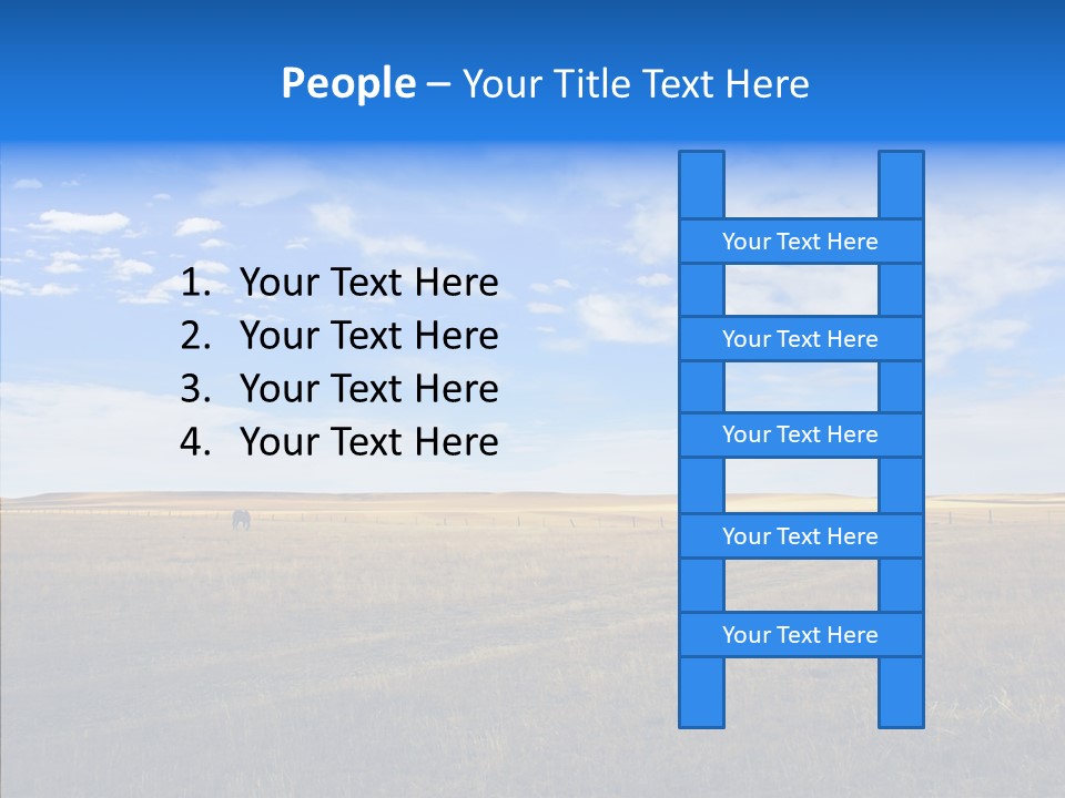 Sky Prairie Wheat PowerPoint Template