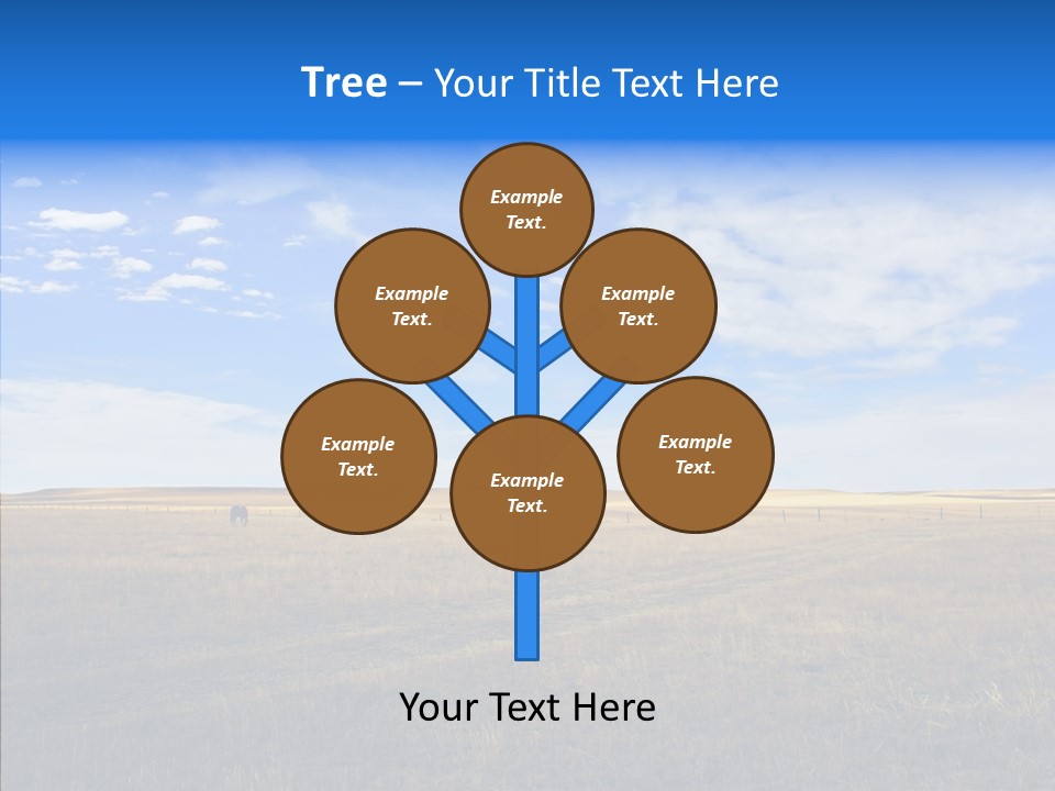 Sky Prairie Wheat PowerPoint Template