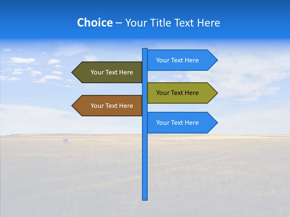 Sky Prairie Wheat PowerPoint Template