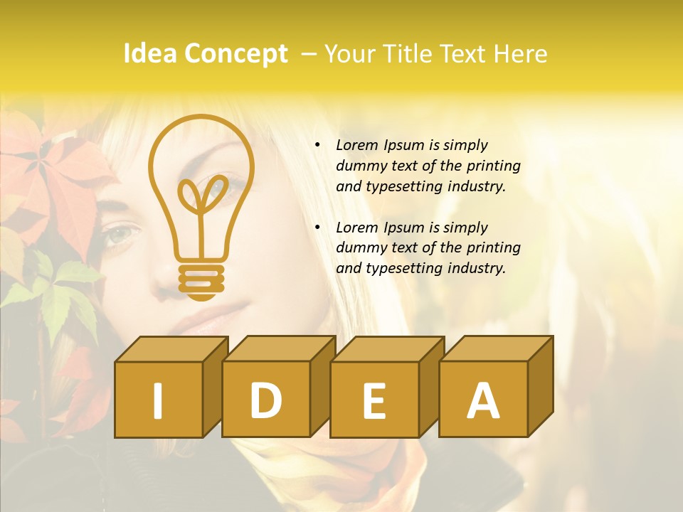 Beautiful Pure Single PowerPoint Template