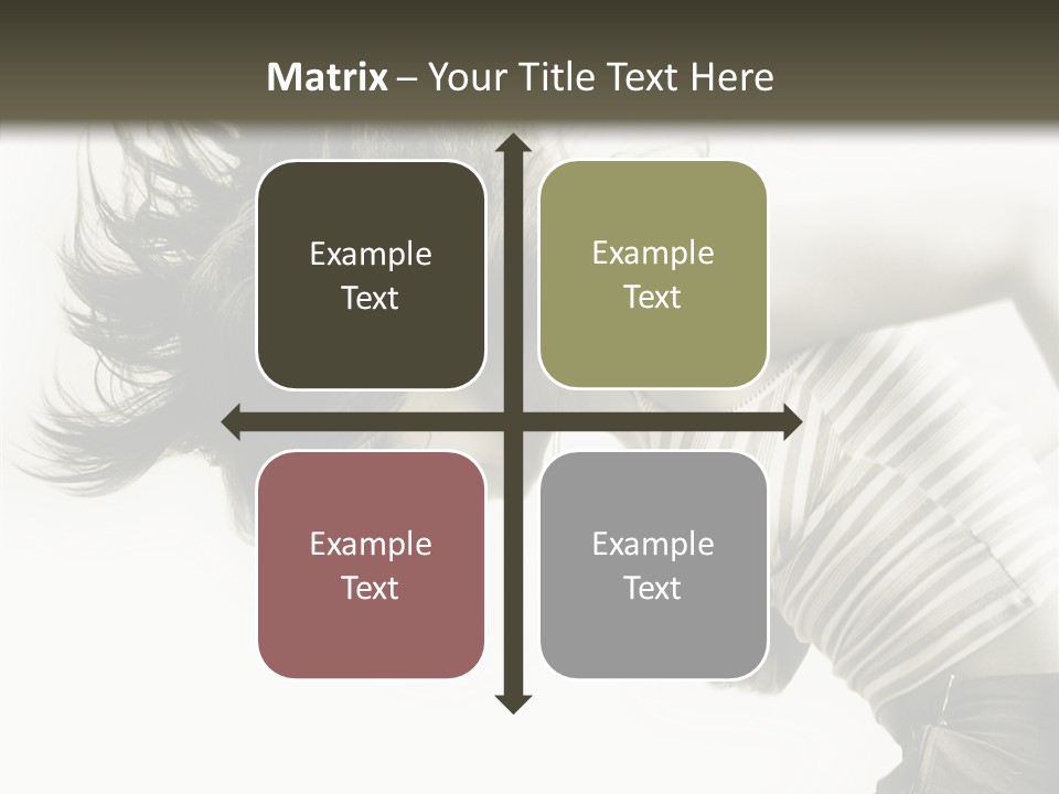 Profile Women Art PowerPoint Template