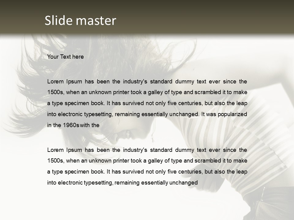 Profile Women Art PowerPoint Template