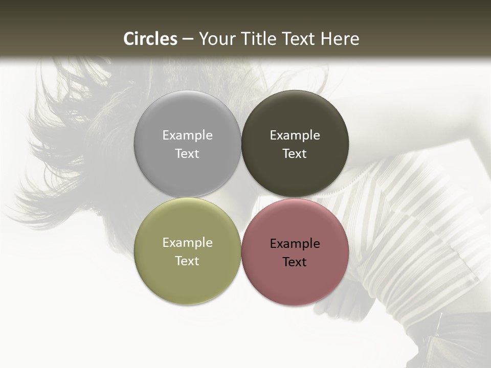 Profile Women Art PowerPoint Template