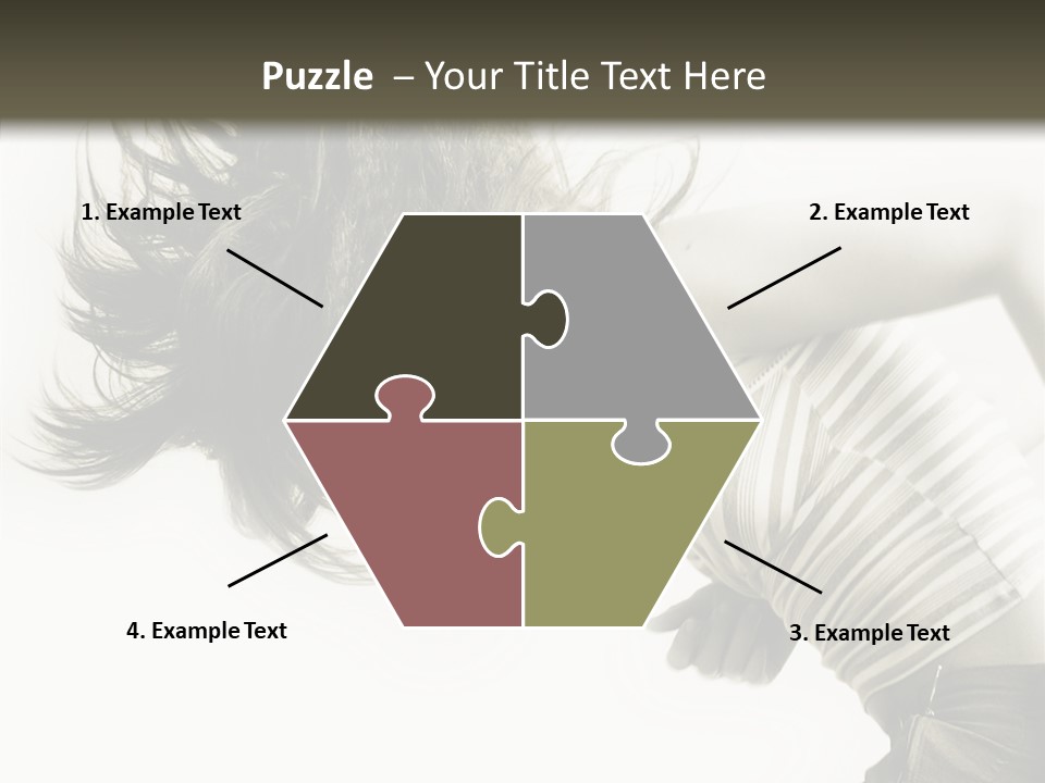 Profile Women Art PowerPoint Template