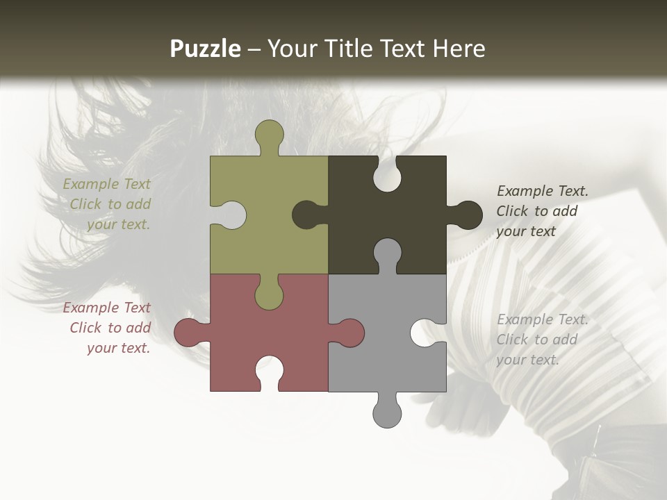 Profile Women Art PowerPoint Template