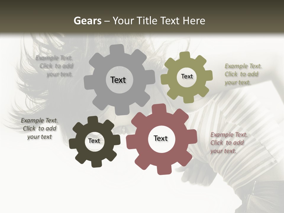 Profile Women Art PowerPoint Template