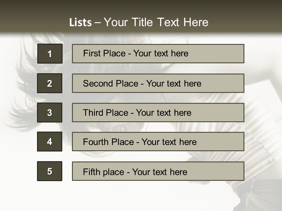 Profile Women Art PowerPoint Template