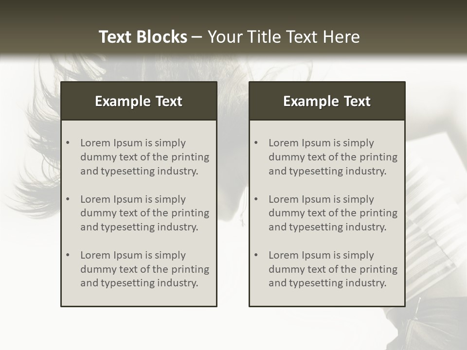 Profile Women Art PowerPoint Template
