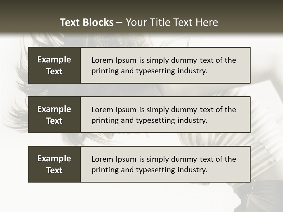 Profile Women Art PowerPoint Template