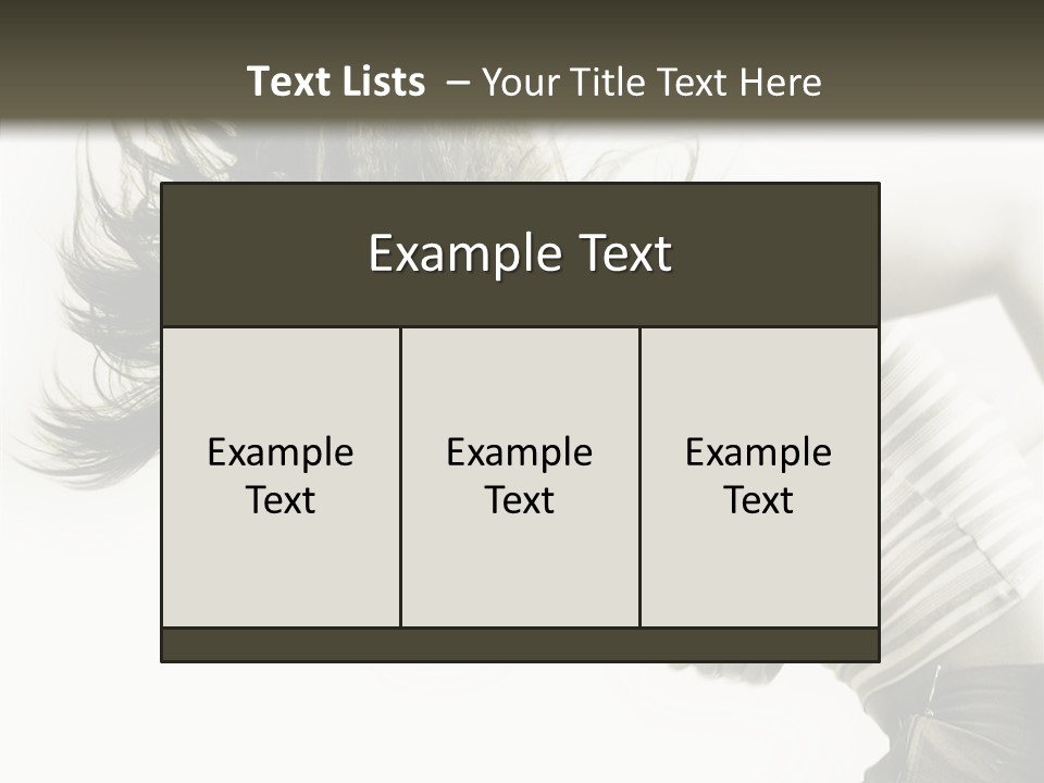 Profile Women Art PowerPoint Template