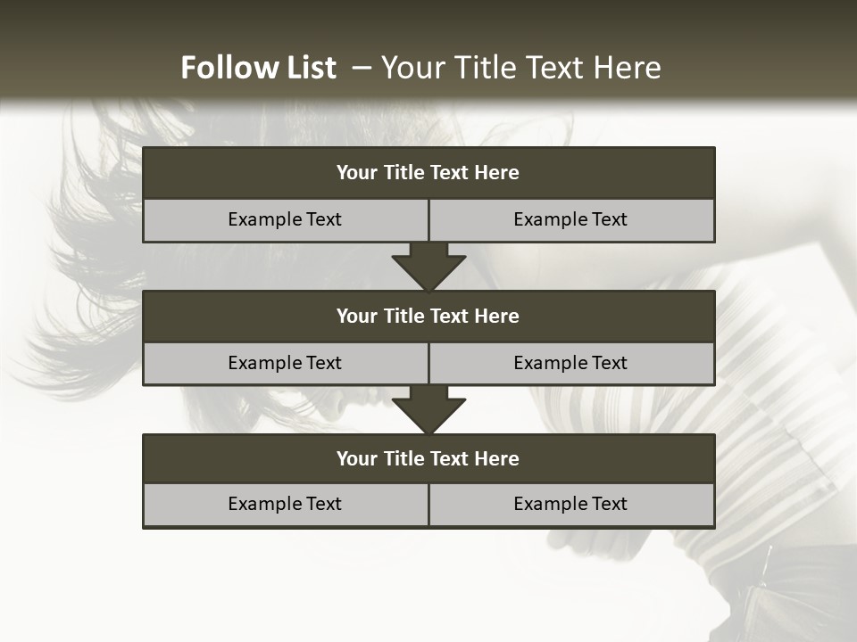 Profile Women Art PowerPoint Template