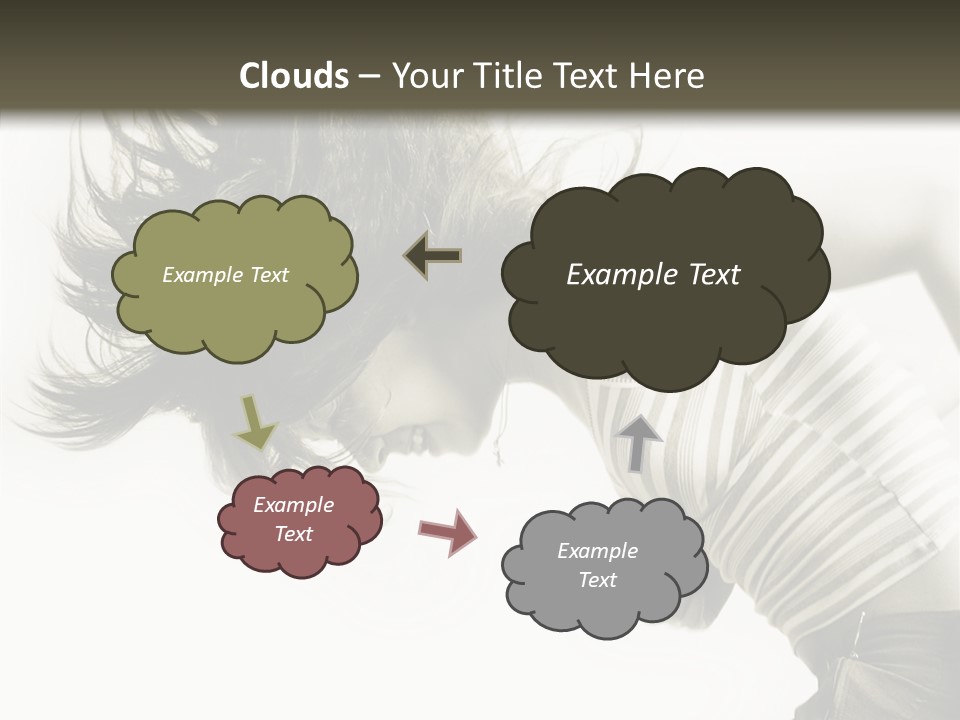 Profile Women Art PowerPoint Template